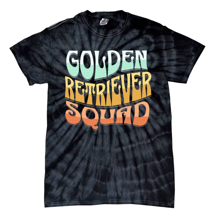 Golden Retriever Squad Vintage Golden Dog Breed Lovers Tie-Dye T-Shirt