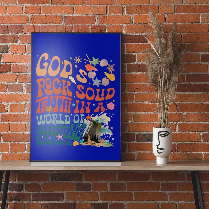 Gods Rock Solid Truth In A World Vbs 2024 Breaker Rock Beach Gift Poster