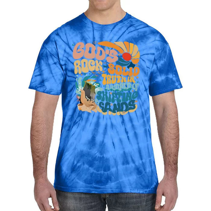 GodS Rock Solid Truth Vacation Bible School Vbs 2024 Gift Tie-Dye T-Shirt