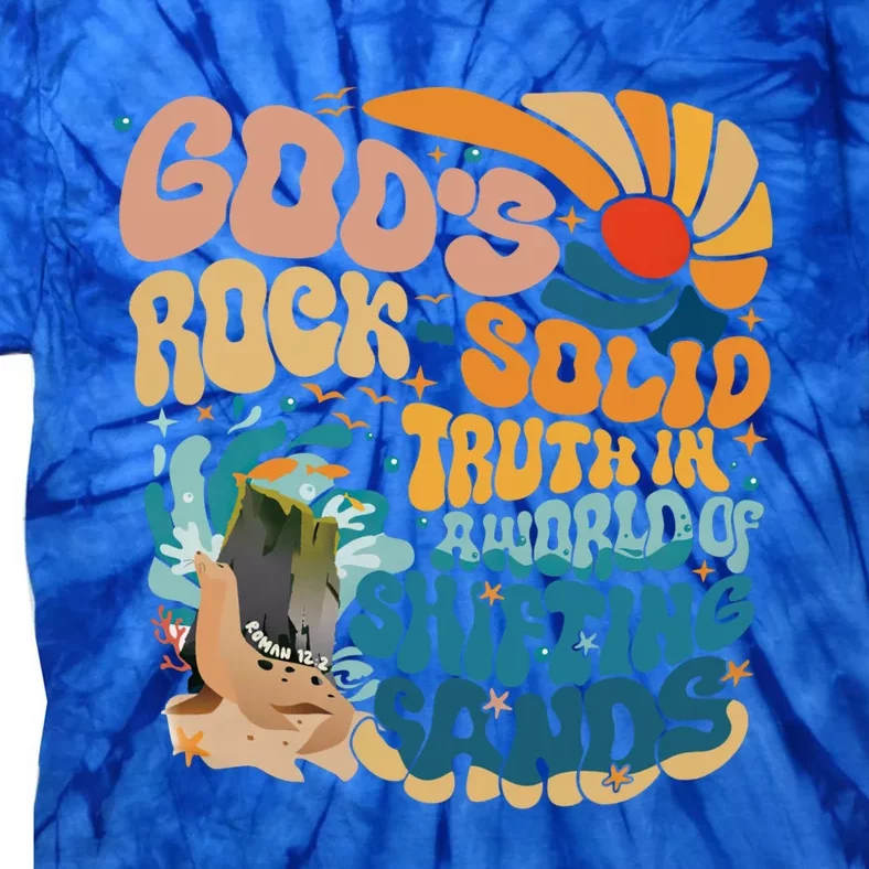 GodS Rock Solid Truth Vacation Bible School Vbs 2024 Gift Tie-Dye T-Shirt