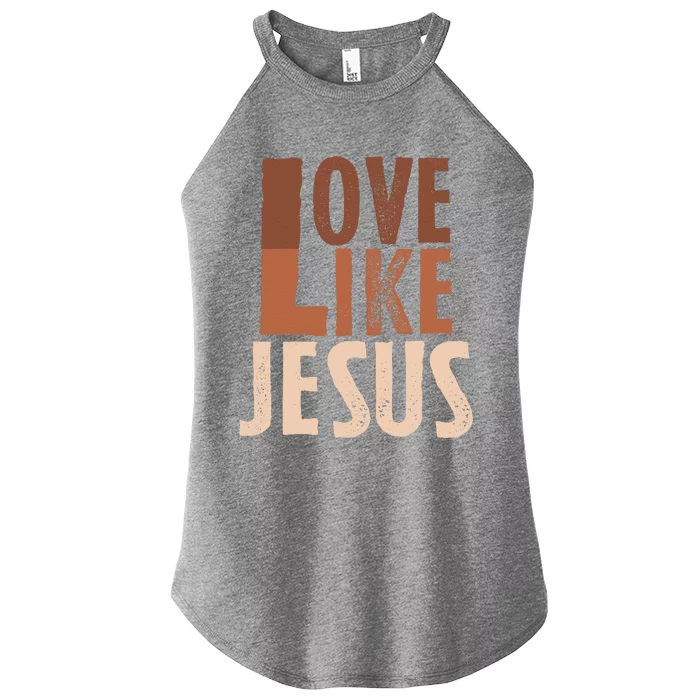 God Religious Sayings Jesus Follower Christian Catholic Women’s Perfect Tri Rocker Tank