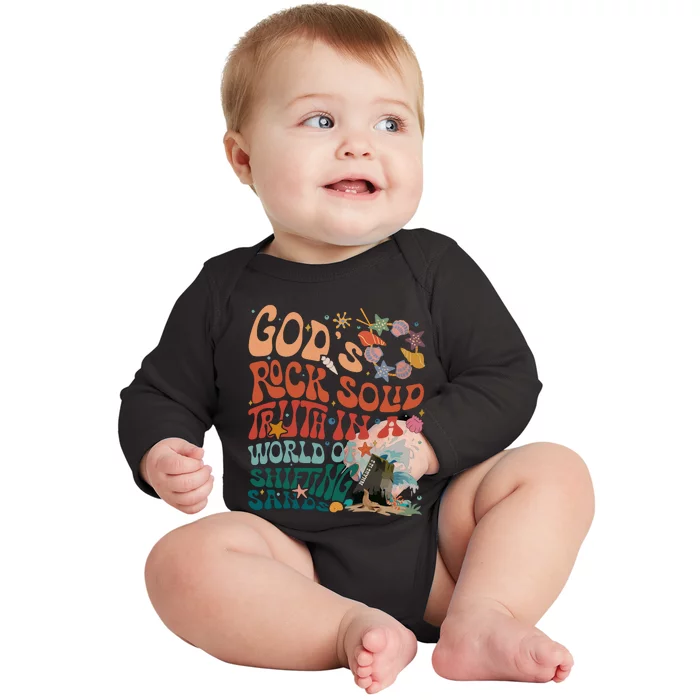 Gods Rock Solid Vacation Bible School Baby Long Sleeve Bodysuit