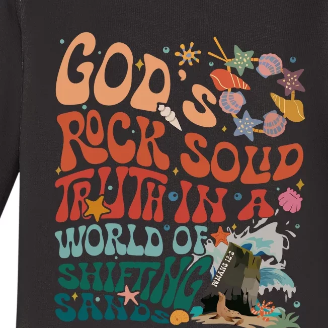 Gods Rock Solid Vacation Bible School Baby Long Sleeve Bodysuit