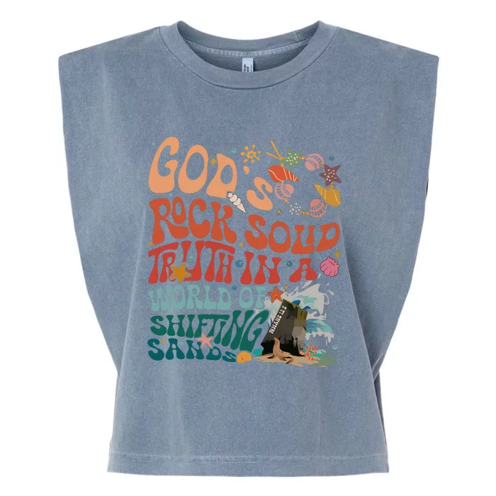 Gods Rock Solid Vacation Bible School Garment-Dyed Women's Muscle Tee