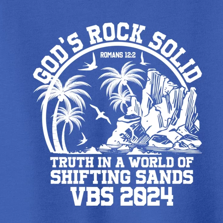 GodS Rock Solid Vacation Bible School Vbs 2024 Summer Camp Cute Gift Toddler T-Shirt