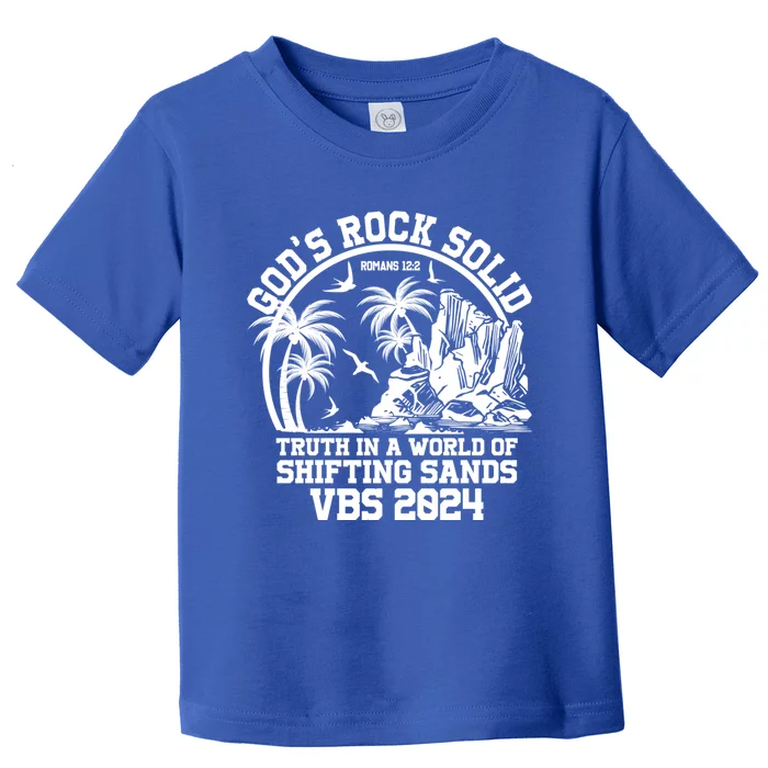 GodS Rock Solid Vacation Bible School Vbs 2024 Summer Camp Cute Gift Toddler T-Shirt