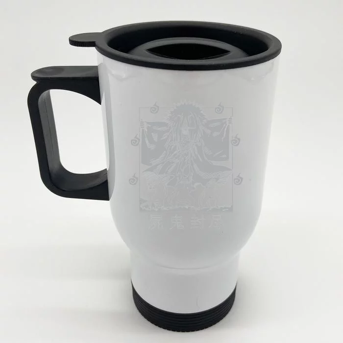 Grim Reaper Seal (Black) Front & Back Stainless Steel Travel Mug