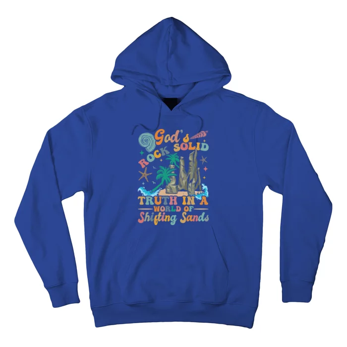 GodS Rocks Solid Breaker Rock Beach Vbs 2025 Christian Gift Hoodie