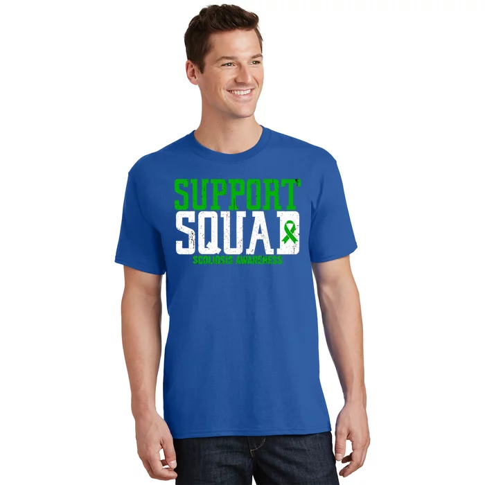 Green Ribbon Support Squad Scoliosis Awareness Gift T-Shirt