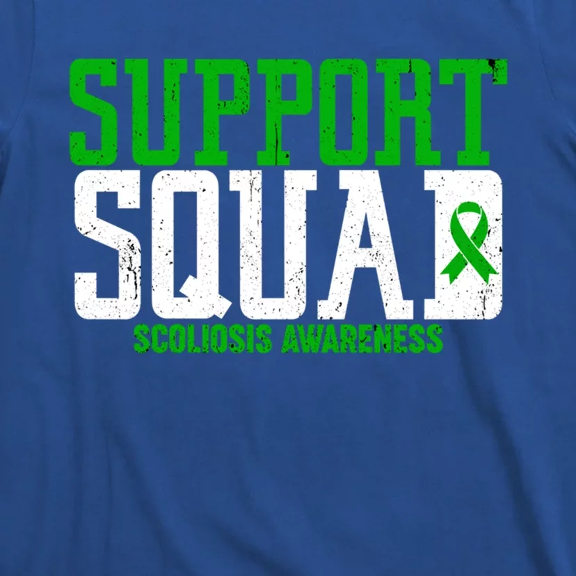 Green Ribbon Support Squad Scoliosis Awareness Gift T-Shirt