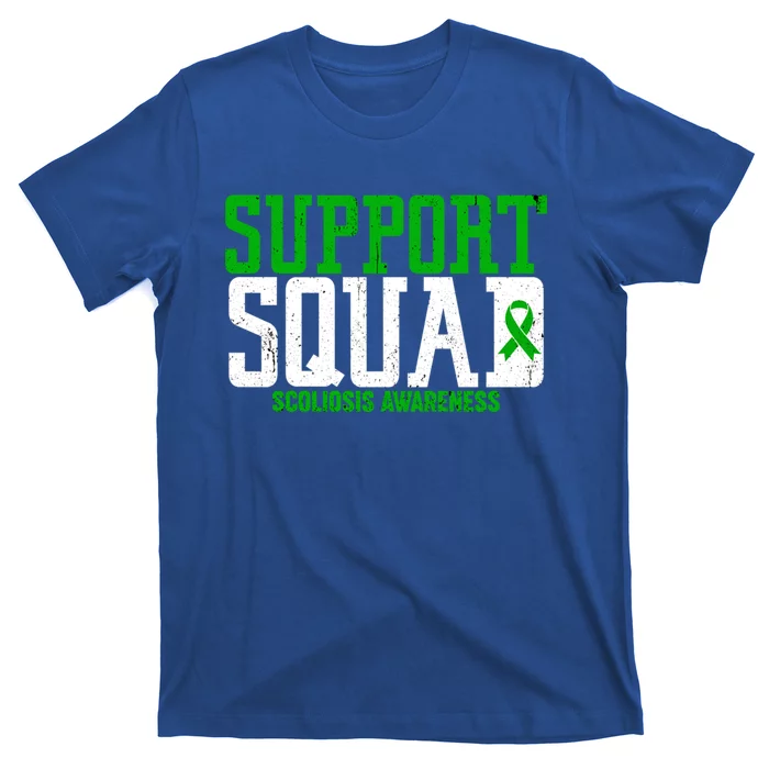 Green Ribbon Support Squad Scoliosis Awareness Gift T-Shirt