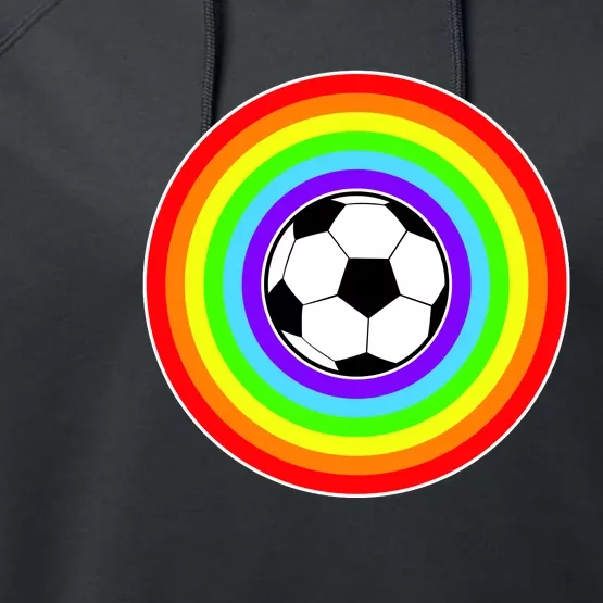 Grant Rainbow Soccer Ball Wahl World Tribute Performance Fleece Hoodie