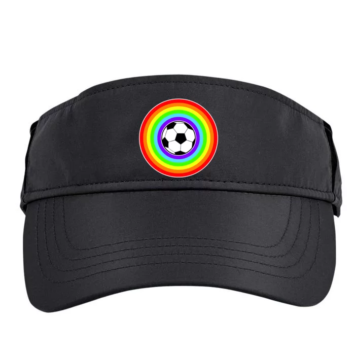 Grant Rainbow Soccer Ball Wahl World Tribute Adult Drive Performance Visor