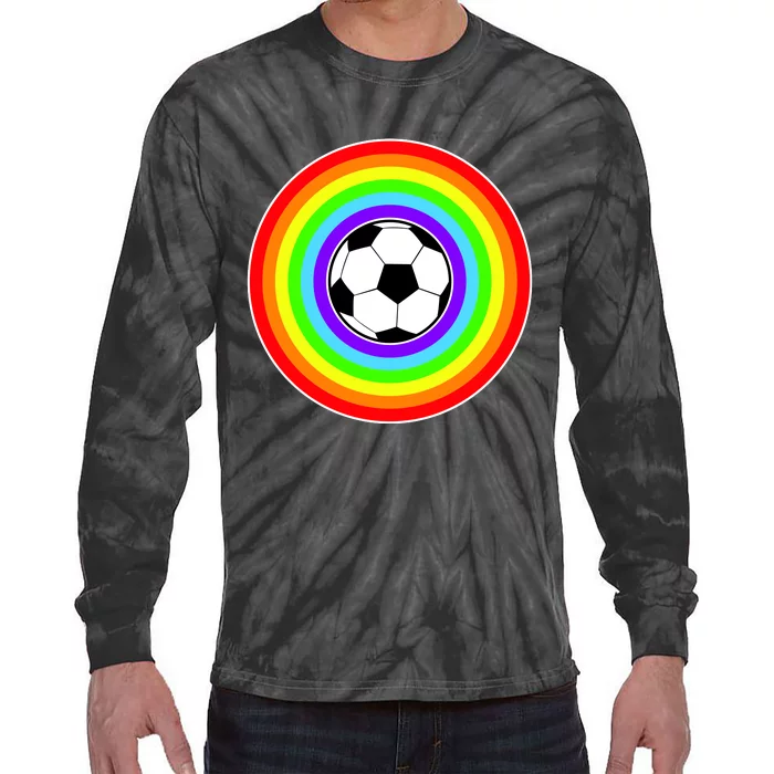 Grant Rainbow Soccer Ball Wahl World Tribute Tie-Dye Long Sleeve Shirt