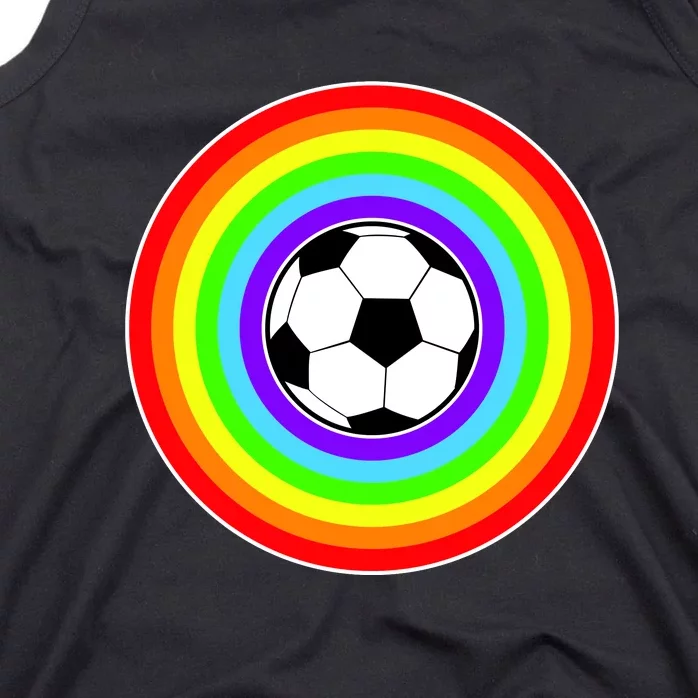 Grant Rainbow Soccer Ball Wahl World Tribute Tank Top