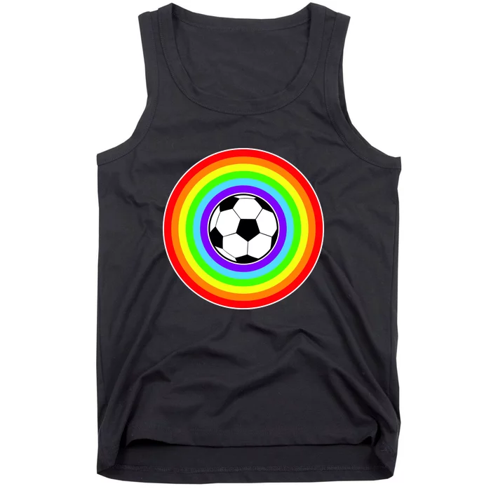 Grant Rainbow Soccer Ball Wahl World Tribute Tank Top