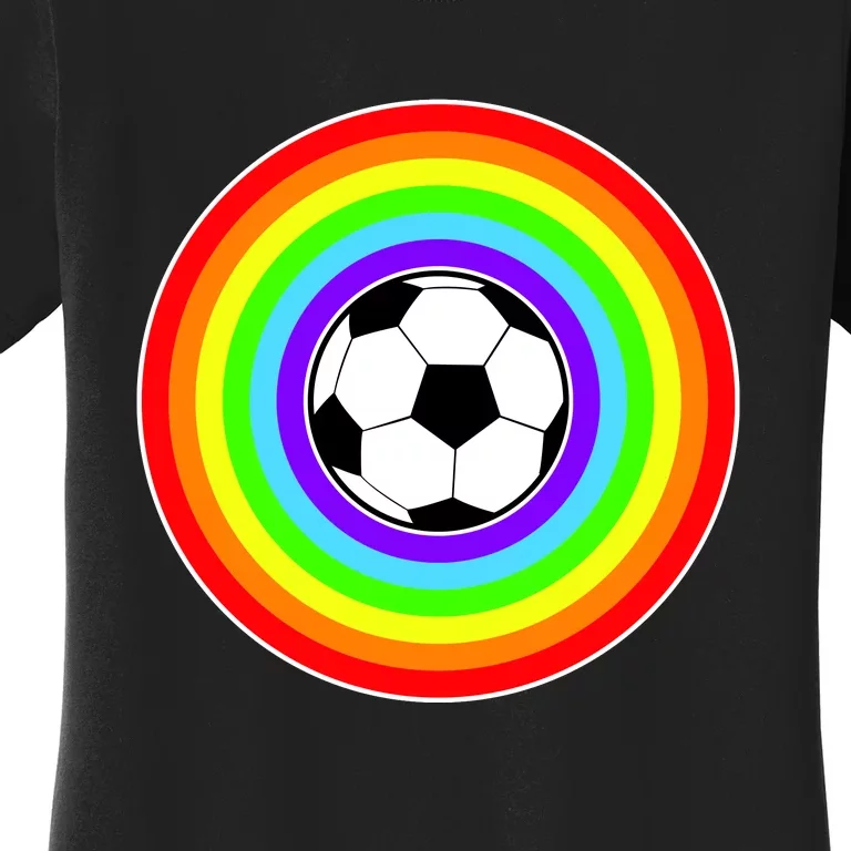 Grant Rainbow Soccer Ball Wahl World Tribute Women's T-Shirt