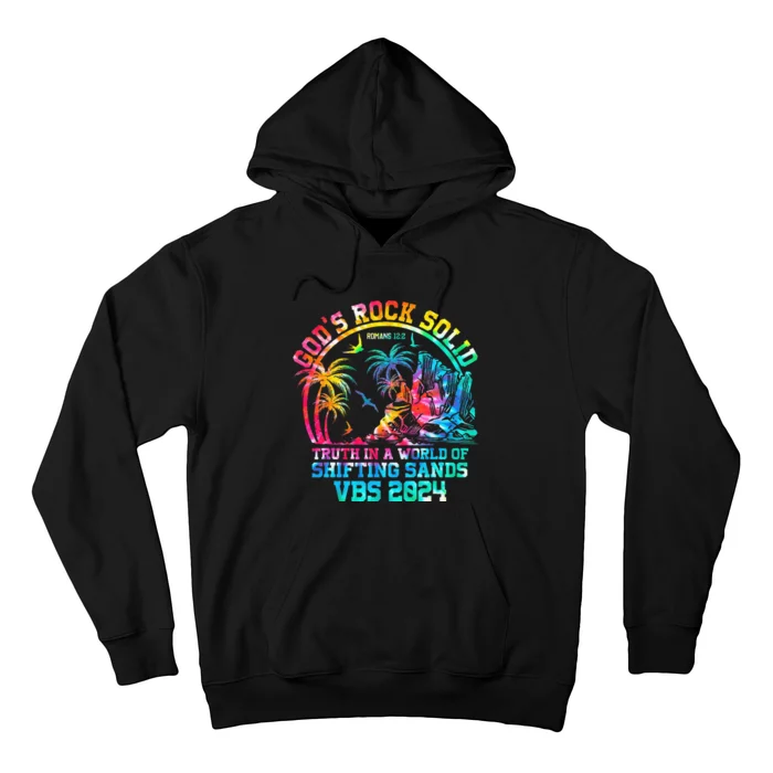 Gods Rock Solid Breaker Rock Beach Vbs 2024 Christian Hoodie