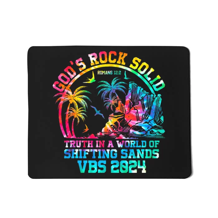 Gods Rock Solid Breaker Rock Beach Vbs 2024 Christian Mousepad