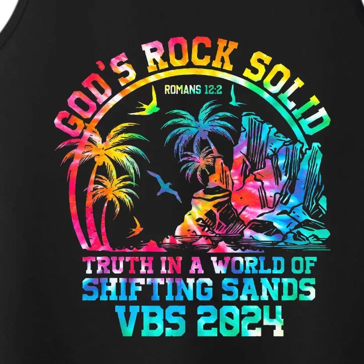 Gods Rock Solid Breaker Rock Beach Vbs 2024 Christian Performance Tank