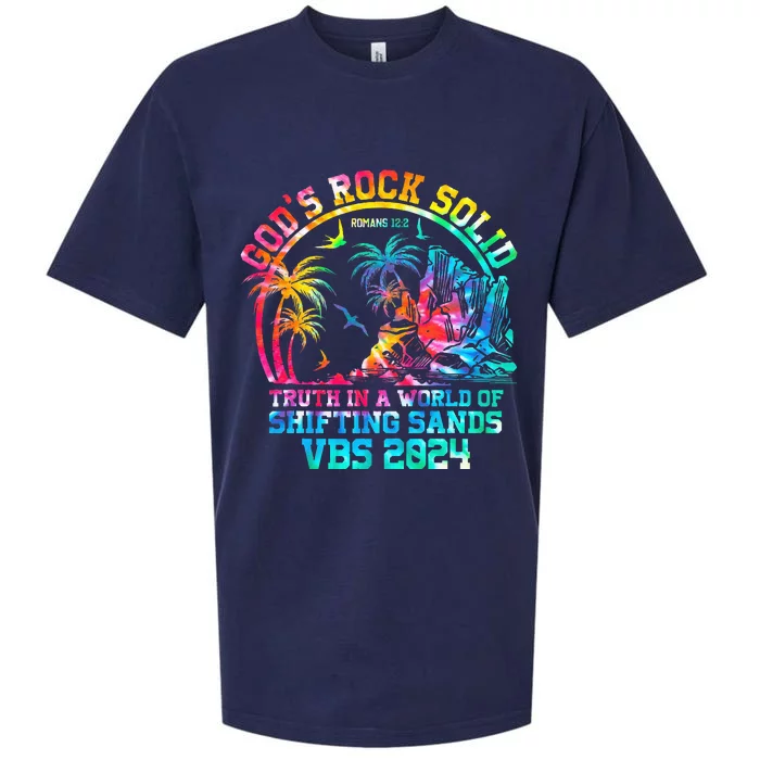 Gods Rock Solid Breaker Rock Beach Vbs 2024 Christian Sueded Cloud Jersey T-Shirt