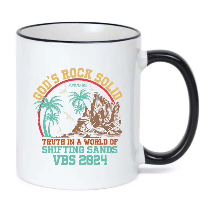 GodS Rock Solid Truth In A World Of Shifting Sands Vacation Black Color Changing Mug