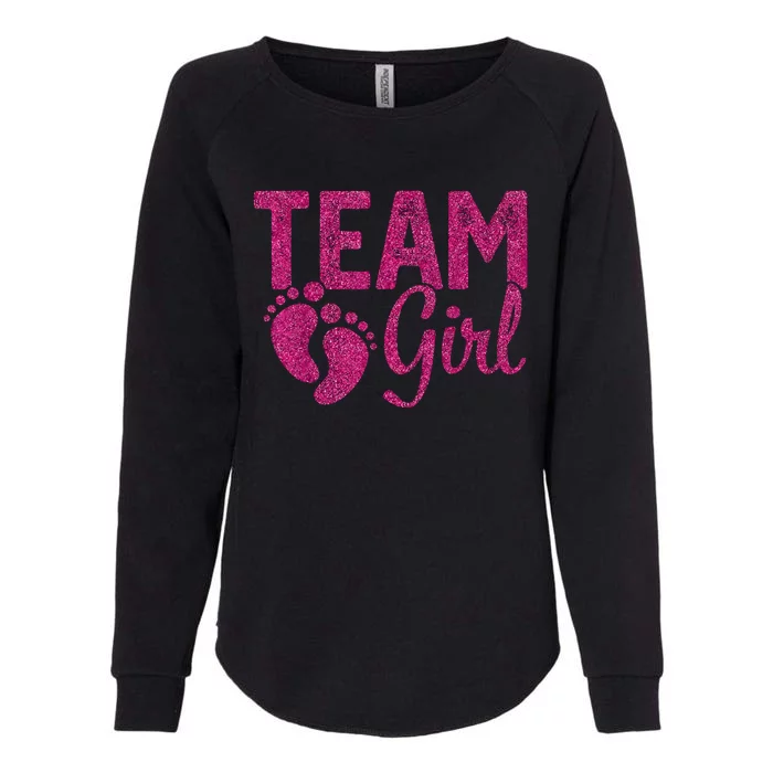 Gender Reveal Team Girl Pink Womens California Wash Sweatshirt