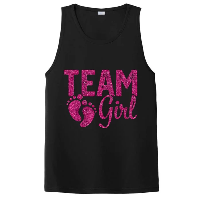 Gender Reveal Team Girl Pink Performance Tank