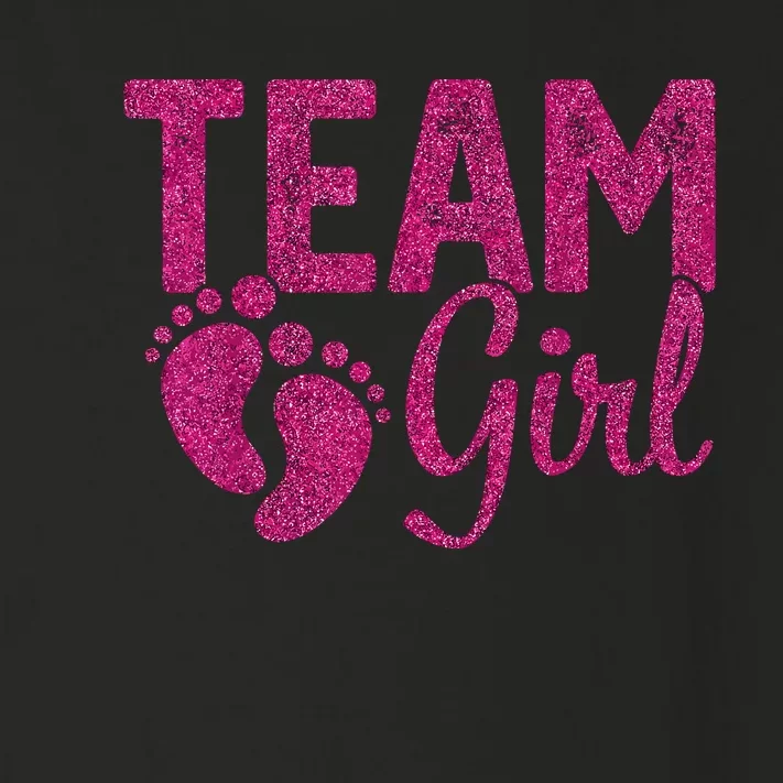 Gender Reveal Team Girl Pink Toddler Long Sleeve Shirt