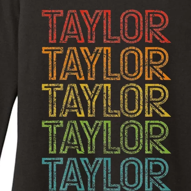 G.irl Retro T.AYLOR First Name Personalized Womens CVC Long Sleeve Shirt