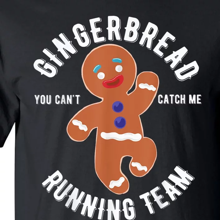 Gingerbread Running Team funny Gingerbread Christmas Tall T-Shirt