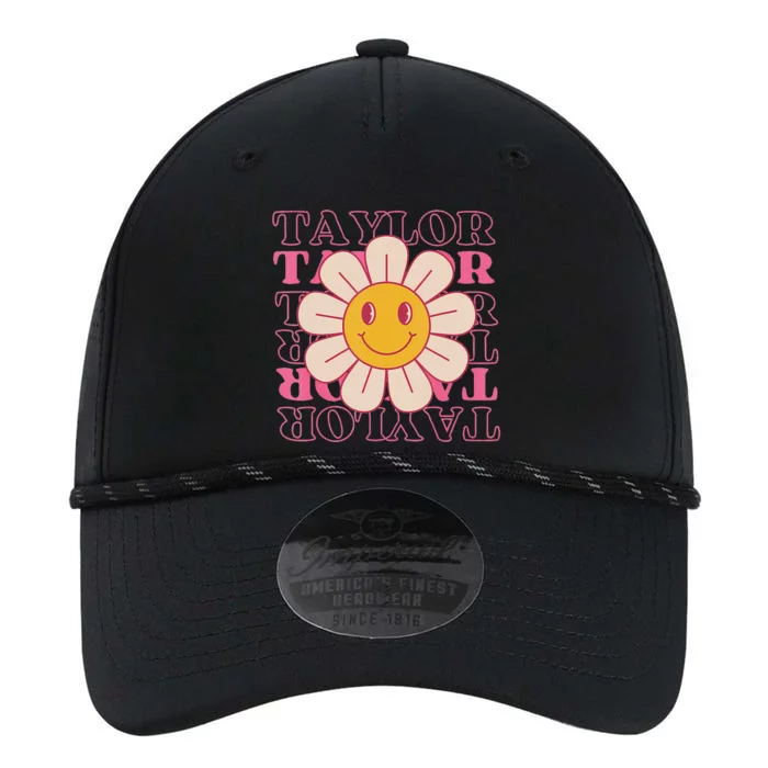 Girl Retro Taylor Personalized Groovy Birthday Performance The Dyno Cap