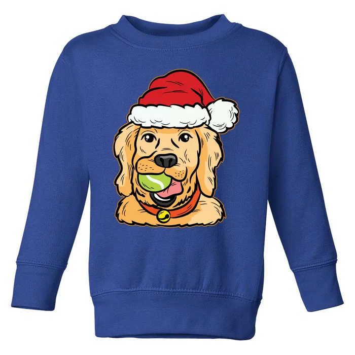 Golden Retriever Tennis Ball Christmas Pajama Dog Puppy Xmas Gift Toddler Sweatshirt