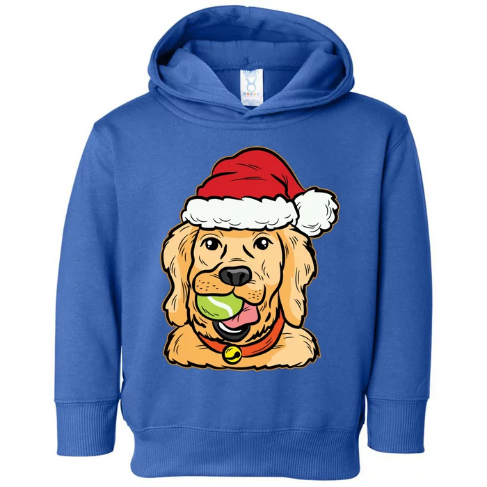 Golden Retriever Tennis Ball Christmas Pajama Dog Puppy Xmas Gift Toddler Hoodie