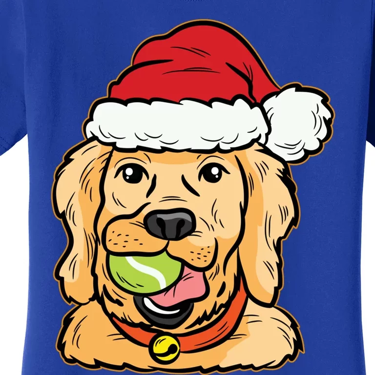 Golden Retriever Tennis Ball Christmas Pajama Dog Puppy Xmas Gift Women's T-Shirt