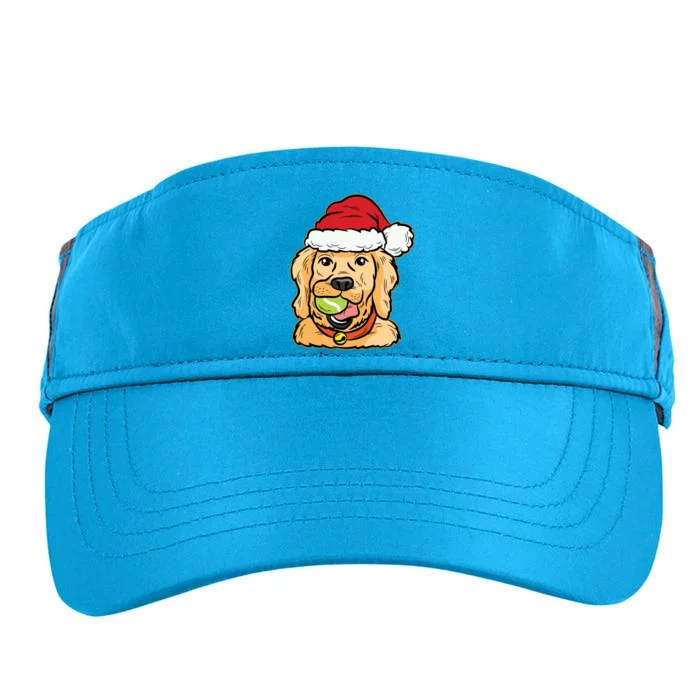 Golden Retriever Tennis Ball Christmas Pajama Dog Puppy Xmas Gift Adult Drive Performance Visor