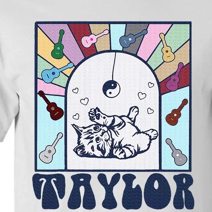 Girl Retro Taylor First Name Personalized Tall T-Shirt