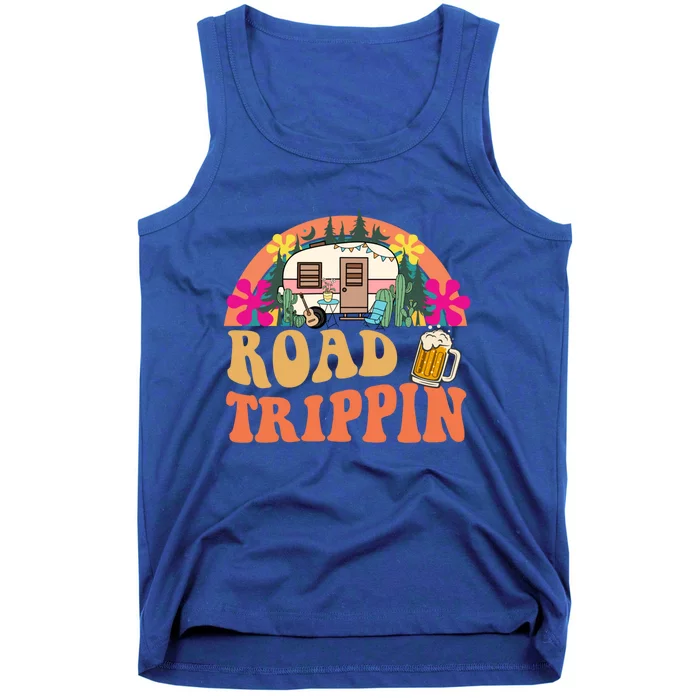 Girl Road Trippin Tripping Road Trip Retro Groovy Gift Tank Top