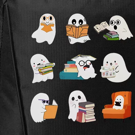 Ghost Reading Teacher Halloween Librarian Book Lover School City Backpack