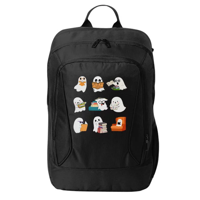 Ghost Reading Teacher Halloween Librarian Book Lover School City Backpack