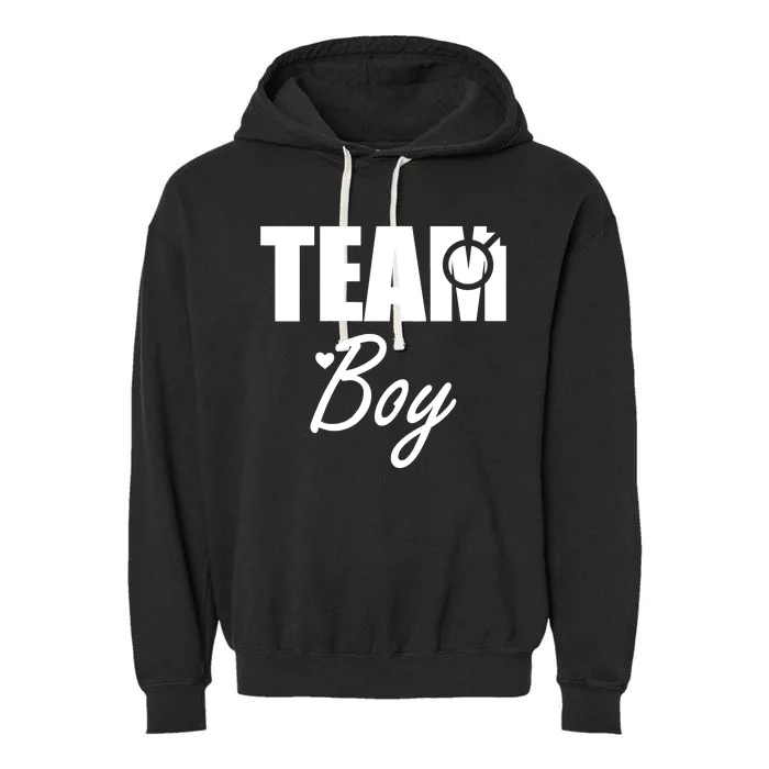 Gender Reveal Team Gender Reveal Baby Shower Garment-Dyed Fleece Hoodie