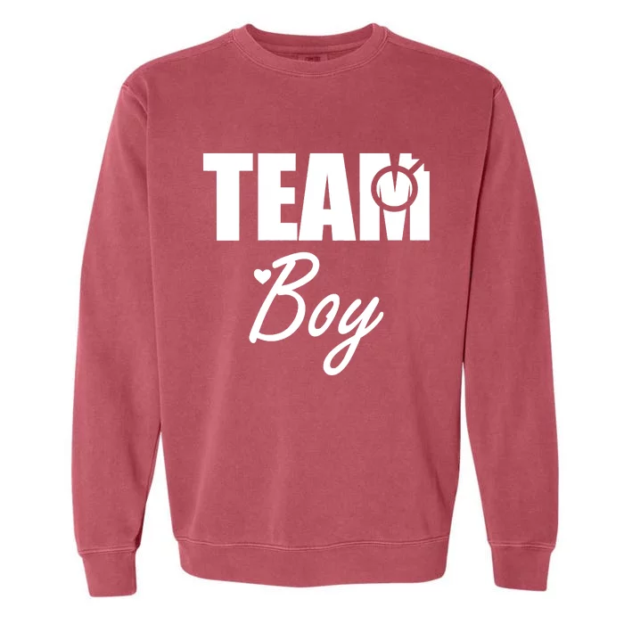 Gender Reveal Team Gender Reveal Baby Shower Garment-Dyed Sweatshirt