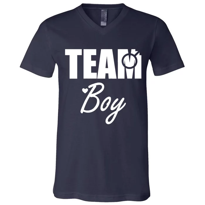 Gender Reveal Team Gender Reveal Baby Shower V-Neck T-Shirt