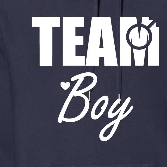 Gender Reveal Team Gender Reveal Baby Shower Premium Hoodie