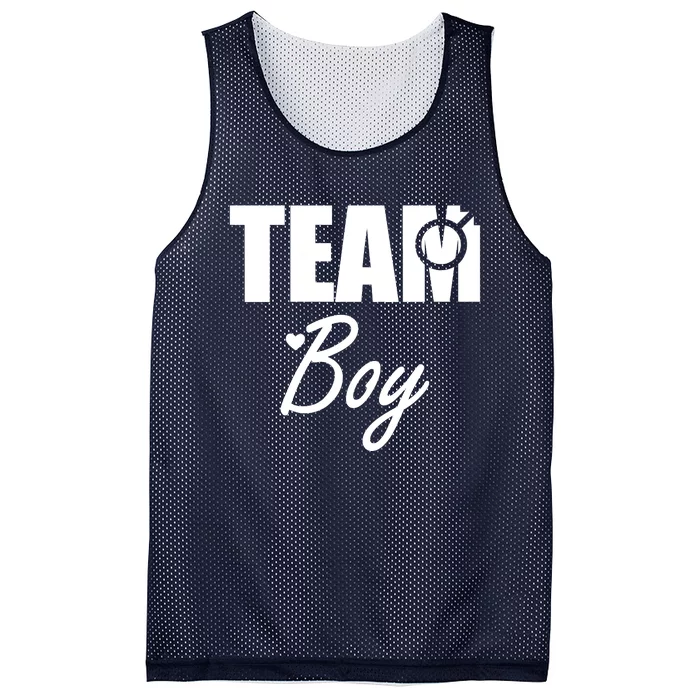 Gender Reveal Team Gender Reveal Baby Shower Mesh Reversible Basketball Jersey Tank