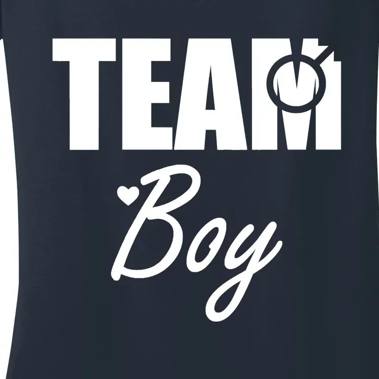 Gender Reveal Team Gender Reveal Baby Shower Women's V-Neck T-Shirt