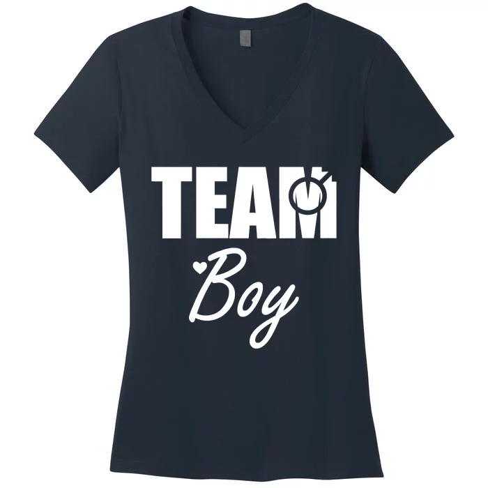 Gender Reveal Team Gender Reveal Baby Shower Women's V-Neck T-Shirt