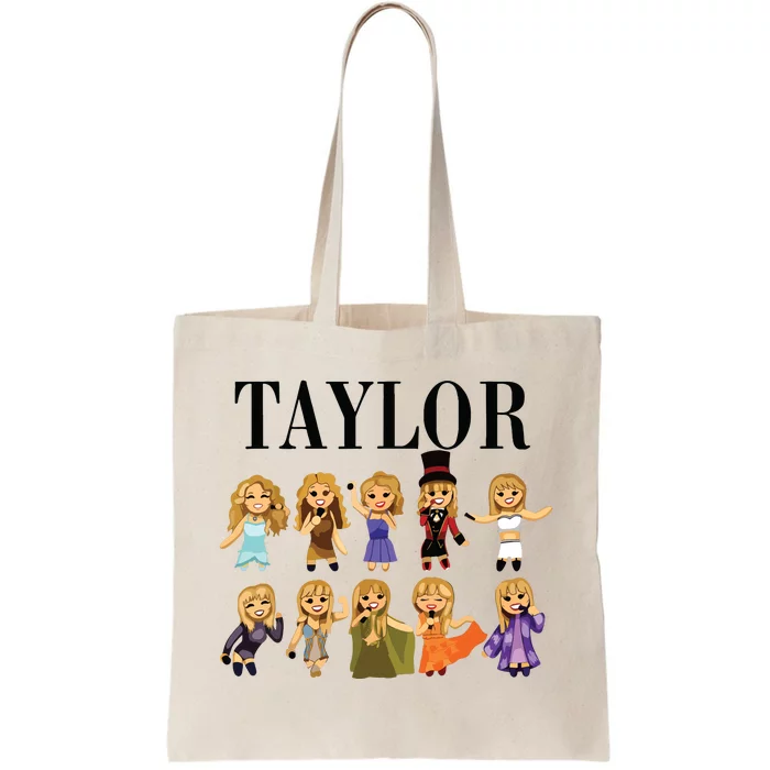 Girl Retro Taylor First Name Personalized Groovy Bday Tote Bag