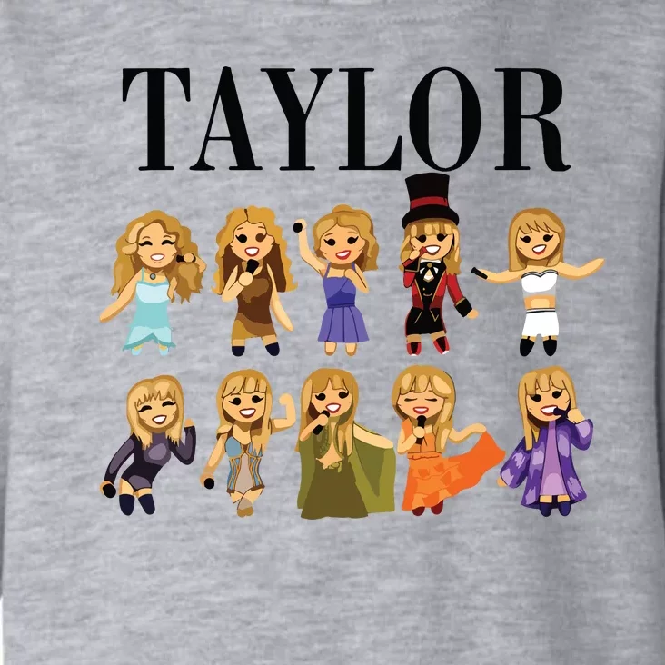 Girl Retro Taylor First Name Personalized Groovy Bday Toddler Hoodie