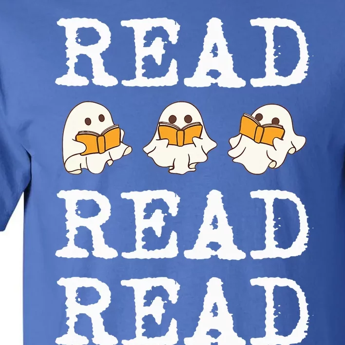 Ghost Reading Teacher Halloween Tall T-Shirt